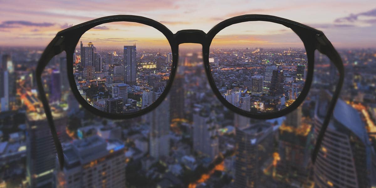 city through eye glasses - Sight Eye Clinic
